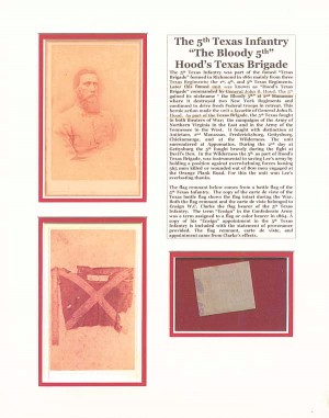 "The Bloody 5th" Hood's Texas Brigade Relic